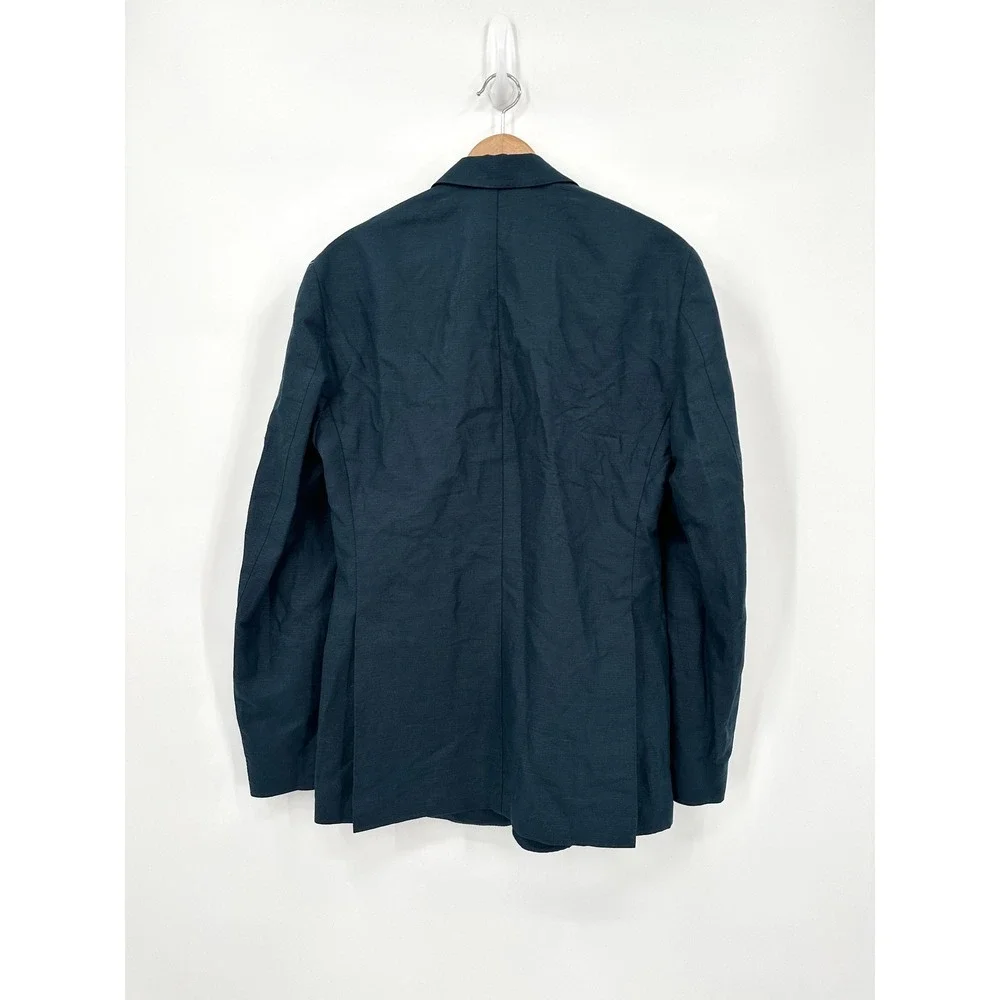 Wills Rosedale Linen Classic Patch Pocket Suit Jacket Huckberry Navy Men's 38